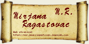 Mirjana Ragastovac vizit kartica